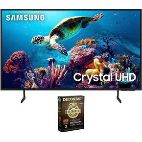 SAMSUNG UN60DU6900FXZA 60 inch DU6900 Crystal UHD 4K Smart TV (2024) Bundle w/Deco Gear 2X 4K HDMI 2.0 Cable w/Copper Conductors & CPS Exclusive 26 Month Protection Pack (BEACH-CPS-26500)