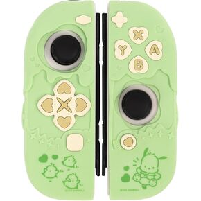 YOCORE Cute Green Protective Case for Switch Joy Con Controllers, Kawaii Soft Silicone Protective Cover Compatible with Nintendo Switch/OLED Joy-Cons - Green PQG
