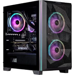 Velztorm White Pilum Custom Built Gaming Desktop PC (AMD Ryzen 7 5700X, GeForce RTX 5070, 32GB DDR4, 2TB PCIe SSD + 2TB HDD, RGB Fans, 120mm AIO, 750W PSU, WiFi 5, Bluetooth 5.0, RJ-45, Win 11 Pro)