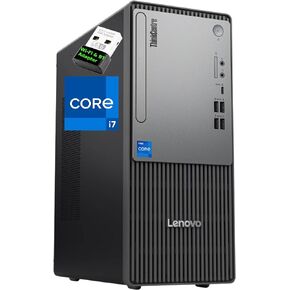 Lenovo ThinkCentre Neo 50T Tower Computer - Intel Core i7-12700K, 32GB Ram, 1TB NVMe SSD, HDMI, VGA, USB-C, Card Reader, Wi-FI/BT Adapter, Gen 5 Desktop, Windows 11 Pro