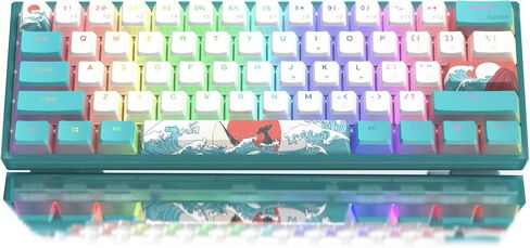 Womier 60% Keyboard QMK/VIA, Pink Gaming Mechanical Keyboard Creamy in Saudi Arabia