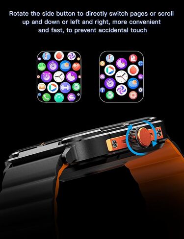 Military Smart Watch for Men(Answer/Dial Calls),1.57''HD DIY Screen Smart Watch,100 Sports Modes, IP68 Waterproof Fitness Watch with Heart Rate/SpO2/Blood Pressure for Android and iOS in Kuwait