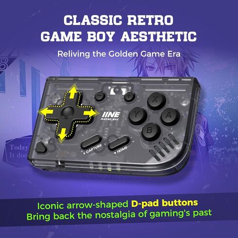 IINE Mini Retro Wireless Controller, Micro Remote Controller for Switch/OLED, PC, Android and IOS, Keychain Pocket-sized Controller with Turbo Function (Black) in Saudi Arabia