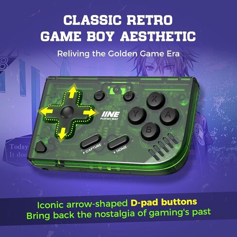 IINE Mini Retro Wireless Controller, Micro Remote Controller for Switch/OLED, PC, Android and IOS, Keychain Pocket-sized Controller with Turbo Function (Black) in Kuwait