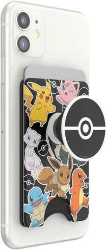 PopSockets PopWallet+ with Integrated Interchangeable PopTop for Smartphones and Tablets - Pokémon - Pokémon Party in Saudi Arabia