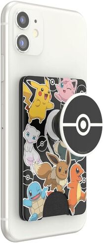PopSockets PopWallet+ with Integrated Interchangeable PopTop for Smartphones and Tablets - Pokémon - Pokémon Party in Saudi Arabia