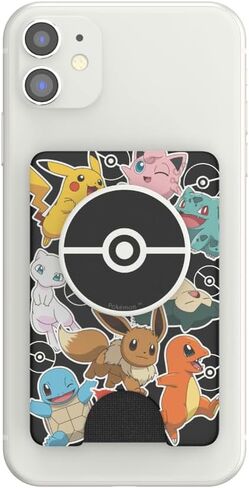 PopSockets PopWallet+ with Integrated Interchangeable PopTop for Smartphones and Tablets - Pokémon - Pokémon Party in Saudi Arabia