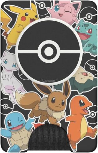 PopSockets PopWallet+ with Integrated Interchangeable PopTop for Smartphones and Tablets - Pokémon - Pokémon Party in Saudi Arabia