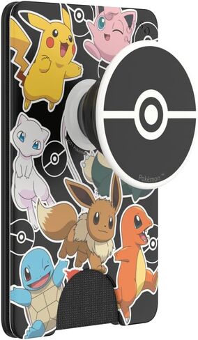 PopSockets PopWallet+ with Integrated Interchangeable PopTop for Smartphones and Tablets - Pokémon - Pokémon Party in Saudi Arabia