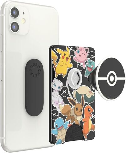 PopSockets PopWallet+ with Integrated Interchangeable PopTop for Smartphones and Tablets - Pokémon - Pokémon Party in Saudi Arabia