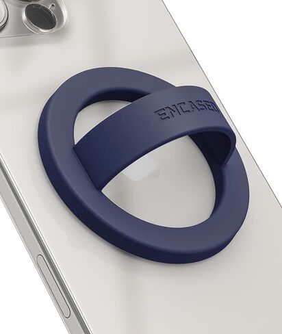 Encased Magnetic Phone Grip Holder (Compatible with MagSafe) Thin Silicone Finger Loop Ring for iPhone (Dark Pink) in Kuwait