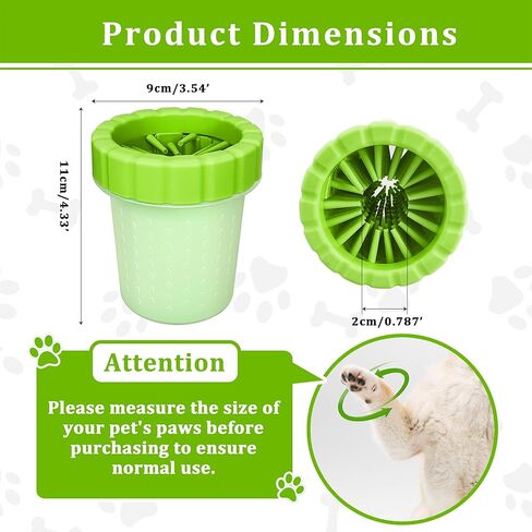 منظف ​​Qianruida Dog Paw مع اثنين من المناشف الوصية Muddy Paw Paw Dog Paw Gasher Cust Foot Cust (متوسط ​​، أزرق) in Kuwait