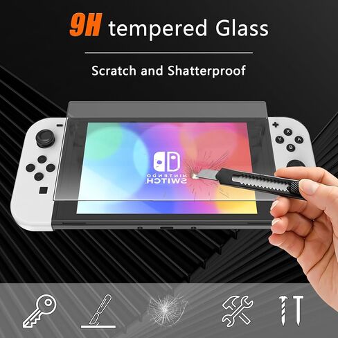 Screen Protector for Nintendo Switch2 (Released in 2025) - 9H Tempered Glass Film, Anti-scratch HD, Anti-fingerprint, Professional Kraft Paper Box Packaging [2 Pack] in Saudi Arabia