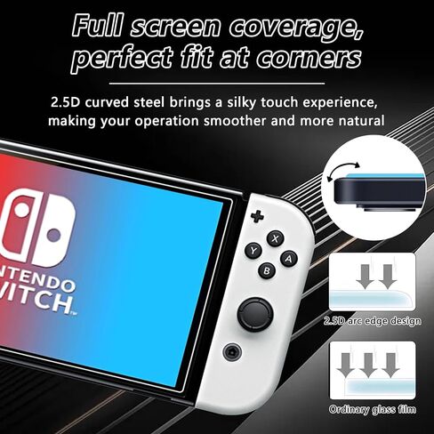 Screen Protector for Nintendo Switch2 (Released in 2025) - 9H Tempered Glass Film, Anti-scratch HD, Anti-fingerprint, Professional Kraft Paper Box Packaging [2 Pack] in Saudi Arabia
