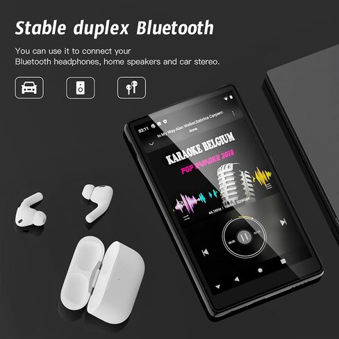 5" MP3 Player with Android 13 OS, 96GB MP3 Player with Bluetooth and WiFi, 1080P HD MP4 Player, Music Player Preloaded with Spotify, Audible, and Play Store in Kuwait