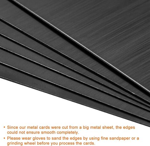 UXCELL Blank Metal Card 80x50x0.4mm تم تجاهلها 201 لوحة من الفولاذ المقاوم للصدأ للطباعة بالليزر DIY نغمة الفضة 15 PCS in Saudi Arabia