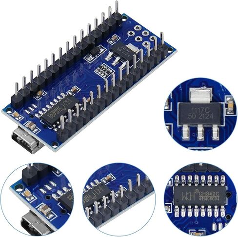 Mini Nano V3.0 ATmega328P Module Micro Controller Board with USB Cable for Arduino in Saudi Arabia