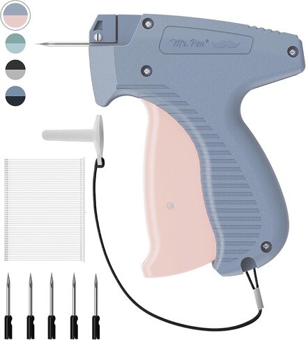 Mr. Pen- Tagging Gun with Case, 5 Needles, 1008 pcs 2" Barbs Fasteners, Greyish Blue, Tagging Gun for Clothing Tag Gun for Clothes Tag Gun, Price Tag Gun, Pricing Gun, Tag Attacher Guns in Saudi Arabia