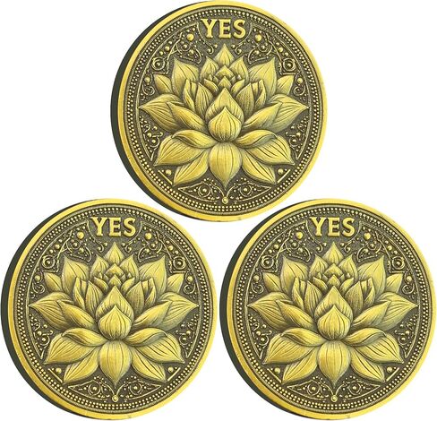 Lotus and Phoenix Decision Maker - Inspire Clarity and Wisdom YES/NO Filpping Coin in Saudi Arabia
