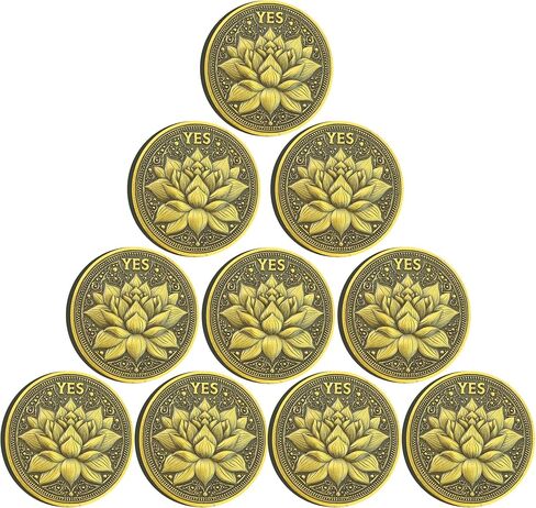 Lotus and Phoenix Decision Maker - Inspire Clarity and Wisdom YES/NO Filpping Coin in Saudi Arabia