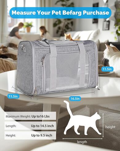 L&W BROS. Double Cat Carrier with Wheels 23.6" L x 15" W x 14.2H Extra Large Cat Carrier for 2 Big Cats Soft Rolling Dog Carrier for Up to 40 Lbs Double-Compartment Foldable Pet Carrier (Gray) in Saudi Arabia