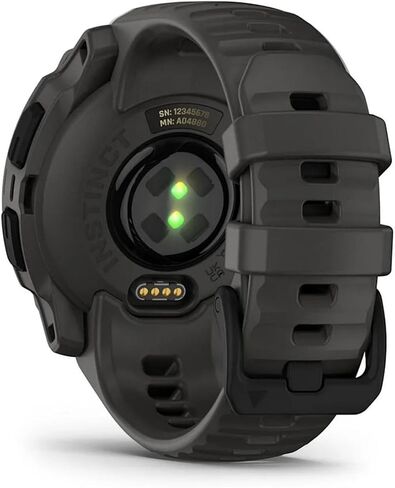 Garmin 010-02932-00 Instinct E 40mm Rugged Outdoor GPS Smartwatch 24/7 Health Monitor (Charcoal) Bundle with 2-Year CPS Protection Pack +Deco Essentials Converter Adapter Type C Adapter, Type-C USB C in Saudi Arabia