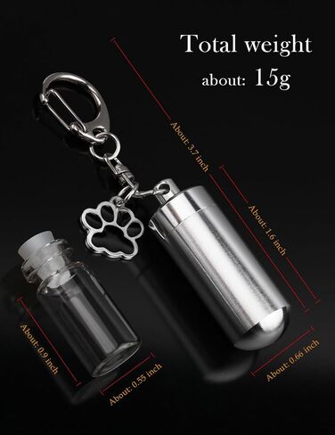 ChunlongFour حرق جثث حرق جثث أليف خيار مفاتيح للكلاب الرماد ، أسطوانة Cat Dog Dur for Pet Ashes حرق التذكارية الرماد التذكاري المجوهرات معرض in Kuwait