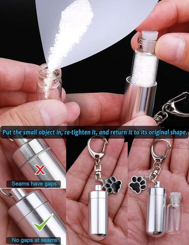 ChunlongFour حرق جثث حرق جثث أليف خيار مفاتيح للكلاب الرماد ، أسطوانة Cat Dog Dur for Pet Ashes حرق التذكارية الرماد التذكاري المجوهرات معرض in Kuwait