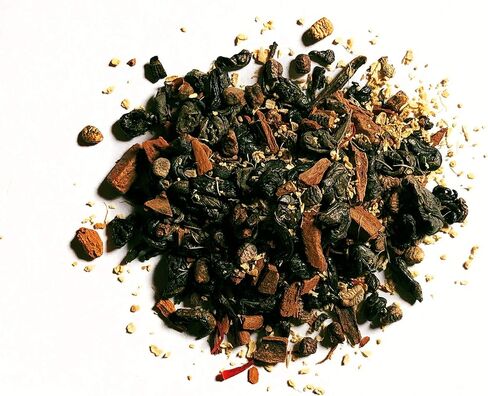 FIRE TEAS Sweet Hot Energy - Gunpowder Green Tea, Cinnamon, Saffron, Ginger, Cardamom - Energy & Power, Delicious, Coffee Alternative, Mild & Spicy - Multiple Brews in Saudi Arabia
