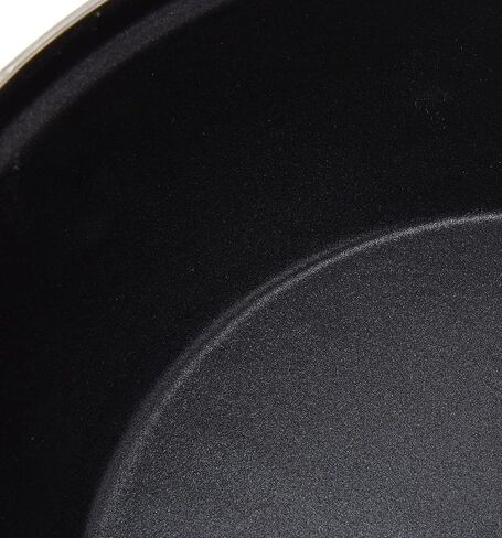 IBILI Deep Frying pan New Handles 36 cm of Enamelled Steel, Orange/Black, 36 x 36 x 11 cm in Saudi Arabia