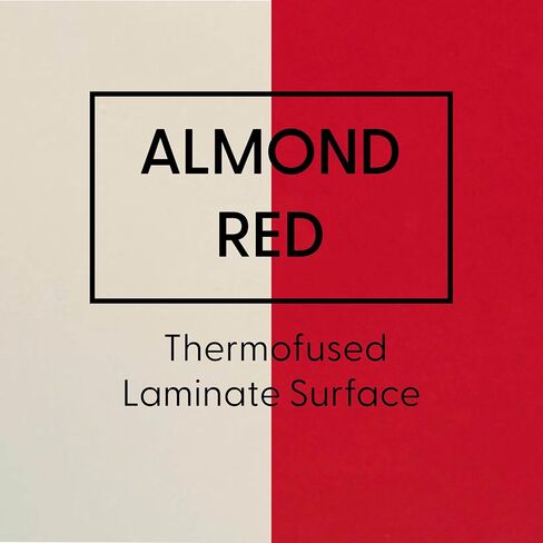 FDP Laminate 5-Compartment Storage Cabinet 24 inch Height; Organize Books, Toys, Games, Art Supplies, Durable, Sturdy Furniture for Home, Daycare, Preschool, Classroom - Almond/Blue in Kuwait