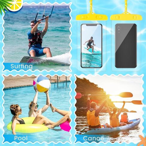 Flutesan 40 Pack Universal Clear Waterproof Phone Pouch, Multicolor in Saudi Arabia