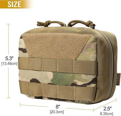 OneTigris Molle Pouch, Tactical Admin Pouch Belt EDC Tool Organizer in Kuwait