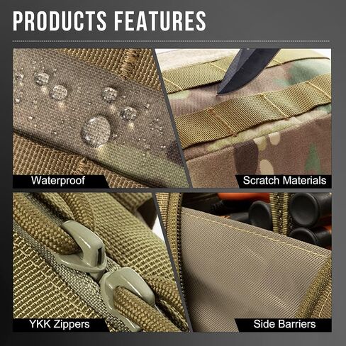 OneTigris Molle Pouch, Tactical Admin Pouch Belt EDC Tool Organizer in Kuwait
