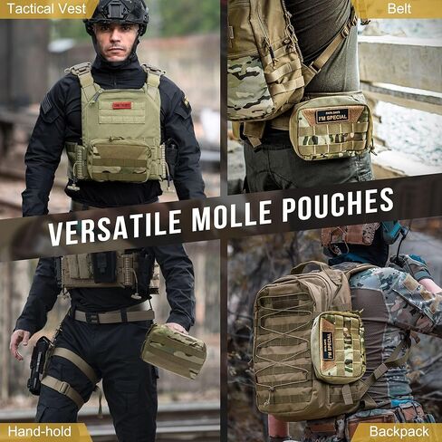 OneTigris Molle Pouch, Tactical Admin Pouch Belt EDC Tool Organizer in Kuwait