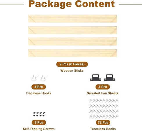 uxcell 2 Pcs DIY Canvas Stretcher Bars, 16 x 16 Inch Canvas Frame Wooden Frames Kit Sturdy Stretcher Frames for Oil Paintings Prints Posters in Saudi Arabia