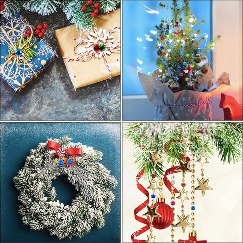 أجراس Jingle ، 100 حزمة كبيرة ملونة الحرف أجراس عيد الميلاد أجراس المعادن أجراس DIY Bells لعرض عيد الميلاد مشاريع مهرجان مهرجان عيد الميلاد (0.98 بوصة) in Kuwait