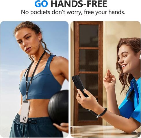 4-Pack Phone Lanyard,Adjustable Anti-Theft Phone Wrist Strap,Quality Metal Buckle,Skin-Friendly,for Most Smartphones in Saudi Arabia