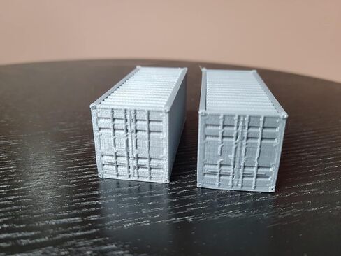 Znet3D HO Scale 1CC 20' (ft) Shipping Container - Train Freight Car - Set of 2 (Purple) in Saudi Arabia