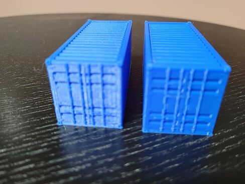 Znet3D HO Scale 1CC 20' (ft) Shipping Container - Train Freight Car - Set of 2 (Purple) in Saudi Arabia