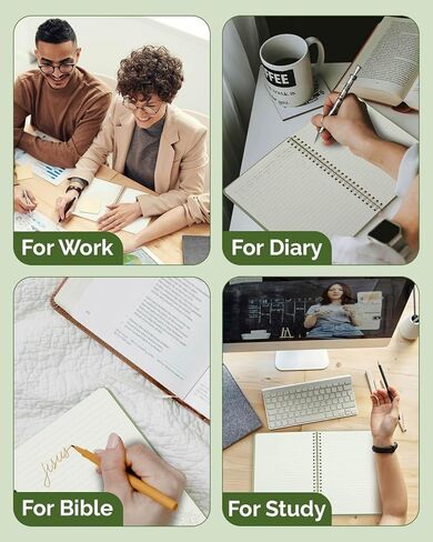 Lined Spiral Journal Notebook for Women & Men,140 College-ruled Notebook for Work Writing taking Notes,A5-Dusty Blue in Kuwait