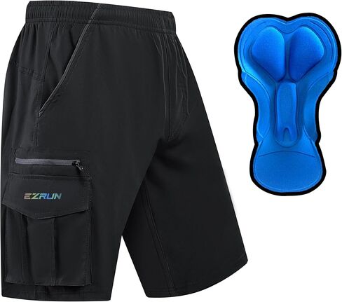 شورت رجالي لركوب الدراجات الجبلية 3D مبطن لركوب الدراجات، سريع الجفاف، خفيف الوزن، شورت MTB لركوب الدراجات in Kuwait