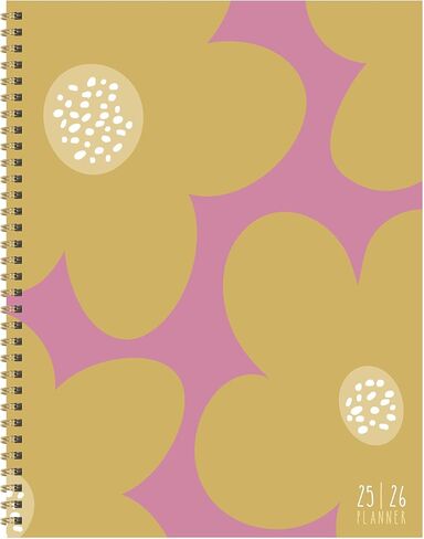 TF Publishing July 2025 - June 2026 Striped Down Large Weekly Monthly Planner - 12 Month Academic Planner 2025-2026 with Durable Cover, Thick Uncoated Paper, and Planning Stickers - 9in x 11in in Kuwait