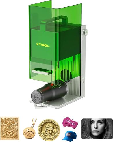 xTool F1 Lite Laser Engraver, 4000mm/s Lightning Speed Portable Laser Engraving Machine, Ultra HD Laser Engraver for Wood, Metal, Leather, Acrylic, Glass, and More. in Saudi Arabia