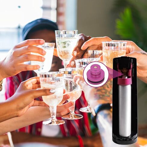 ZRDR CO2 إعادة الملء محول الاتصال السريع لصناع الصودا ، موصل إعادة ملء علبة CO2 متوافق مع TR21-4 ذكور الخيط ، الأرجواني ، Art Art Terra Gaia Soda Machines in Kuwait