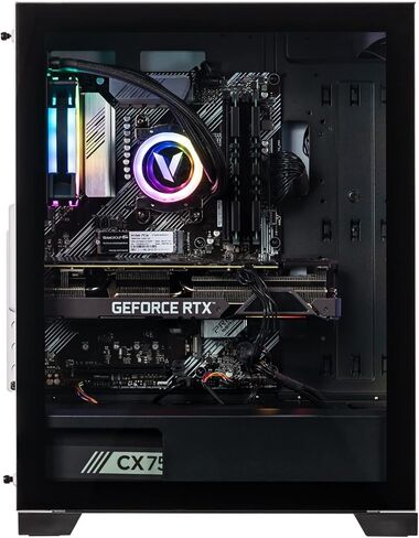 Velztorm White Pilum Custom Gaming Desktop PC (AMD Ryzen 7 5700x ، Geforce RTX 5070 ، 32GB DDR4 ، 2TB PCIe SSD + 2TB HDD ، RGB Fans ، 120mm AIO ، 750W PSU ، WIFI 5 ، Bluetooth 5.0 ، RJ-45 ، WIN 11 PRO) in Kuwait