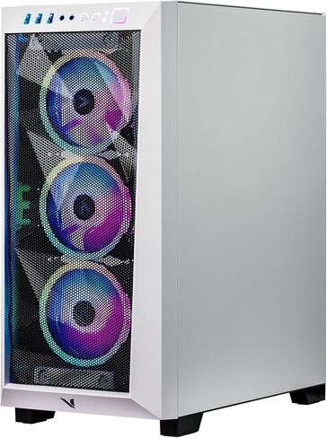 Velztorm White Pilum Custom Gaming Desktop PC (AMD Ryzen 7 5700x ، Geforce RTX 5070 ، 32GB DDR4 ، 2TB PCIe SSD + 2TB HDD ، RGB Fans ، 120mm AIO ، 750W PSU ، WIFI 5 ، Bluetooth 5.0 ، RJ-45 ، WIN 11 PRO) in Kuwait