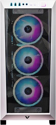 Velztorm White Pilum Custom Gaming Desktop PC (AMD Ryzen 7 5700x ، Geforce RTX 5070 ، 32GB DDR4 ، 2TB PCIe SSD + 2TB HDD ، RGB Fans ، 120mm AIO ، 750W PSU ، WIFI 5 ، Bluetooth 5.0 ، RJ-45 ، WIN 11 PRO) in Kuwait