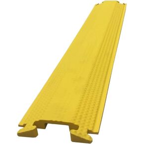 Kable Kontrol Drop Over Floor Cord Cover – 36" Inch Long 1 Channel Cable or Wire Protector – Rubber Ramp for Indoor and Outdoor Use – Black