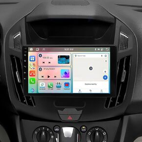 Car Stereo Fit for Ford Transit Connect for Tourneo Connect 2014-2018 [2+32G] Carplay Android Auto Android 13 9 inch Touch Screen Car Radio WiFi GPS FM SWC Bluetooth AHD Camera Mic